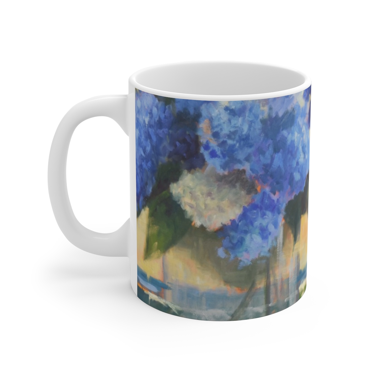 Hydrangeas By The Sea Mug 11oz - Image 2