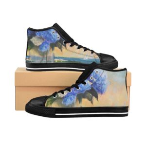 Blue Hydrangea Women's High-top Sneakers
