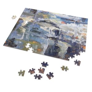 Abstract, Ocean Foam, Jigsaw Puzzle (30, 110, 252, 500,1000-Piece) Handmade Original Design, Challenging