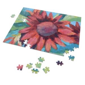 Red Sunflower Jigsaw Puzzle (30, 110, 252, 500,1000-Piece)