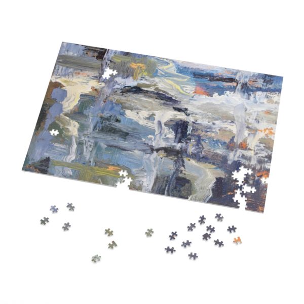 Abstract, Ocean Foam, Jigsaw Puzzle (30, 110, 252, 500,1000-Piece) Handmade Original Design, Challenging - Image 14