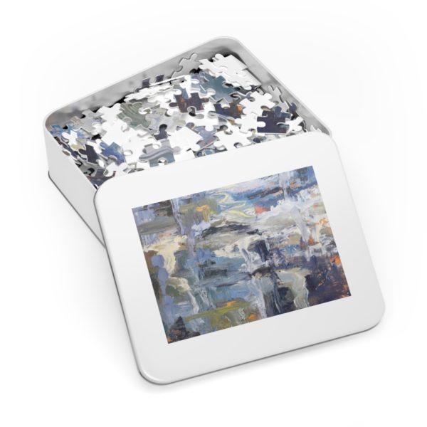 Abstract, Ocean Foam, Jigsaw Puzzle (30, 110, 252, 500,1000-Piece) Handmade Original Design, Challenging - Image 12