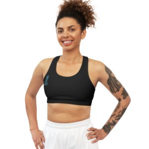 Rhode Island Chart With Mermaid Seamless Sports Bra (AOP)