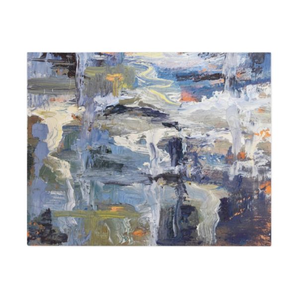 Abstract, Ocean Foam, Jigsaw Puzzle (30, 110, 252, 500,1000-Piece) Handmade Original Design, Challenging - Image 4