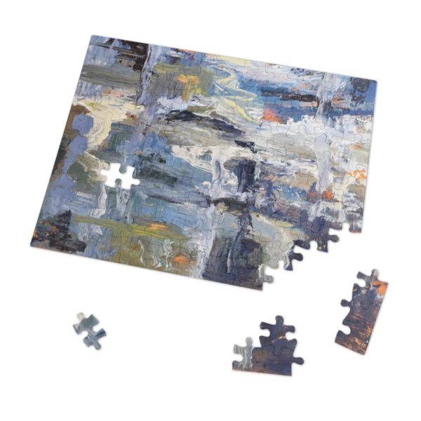 Abstract, Ocean Foam, Jigsaw Puzzle (30, 110, 252, 500,1000-Piece) Handmade Original Design, Challenging - Image 8