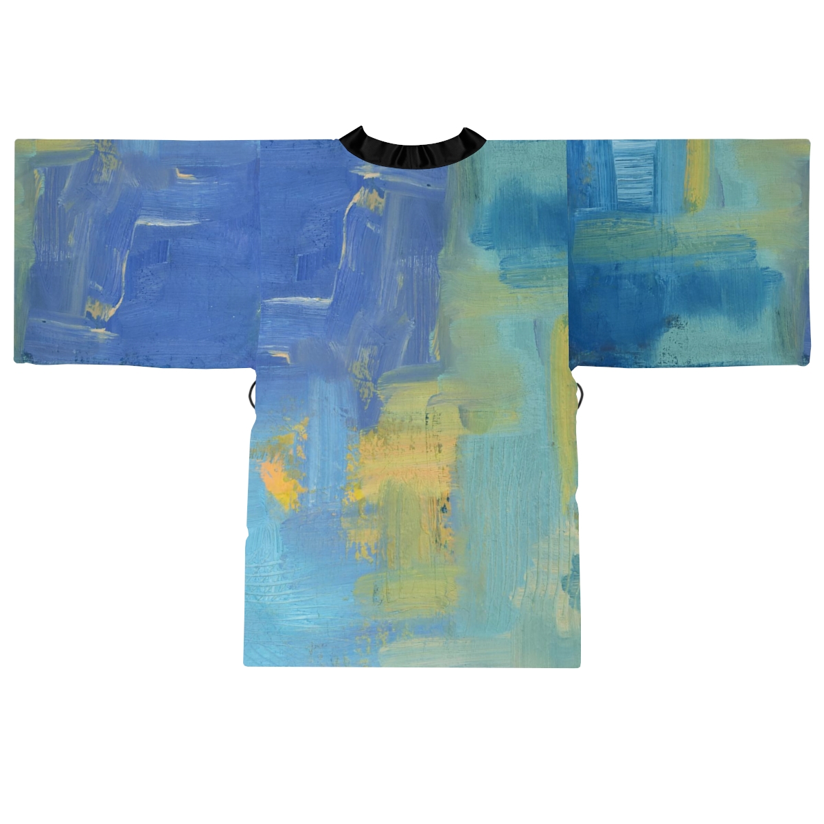 Long Sleeve Kimono Robe, Abstract, Bathrobe, Lounge Wear, Nautical, Women’s Sleep Clothes - Image 2