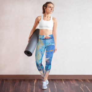 URBAN-Coastline-abstract Leggings