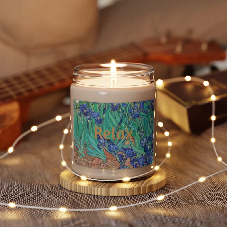 Van Gogh Iris Candle